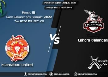 Pakistan Super League, 2022, Match 12 ISL vs LAH, Playing 11 & Today's Match Predictions