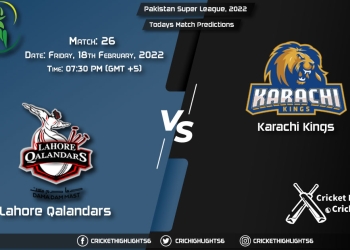 Pakistan Super League, 2022, Match 26 LAH vs KAR, Playing 11 & Today's Match Predictions