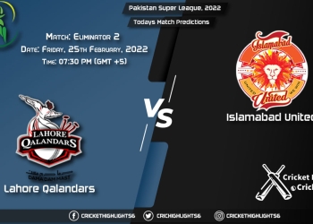 Pakistan Super League, 2022, Match Eliminator 2 LAH vs ISL, Playing 11 & Today's Match Predictions