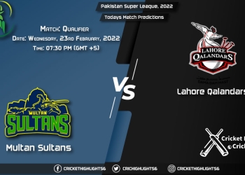 Pakistan Super League, 2022, Match Qualifier MUL vs LAH, Playing 11 & Today's Match Predictions