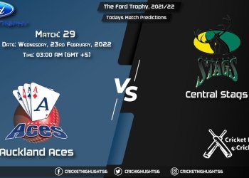 The Ford Trophy, 202122, Match 29 AA vs CS, Playing 11 & Today's Match Predictions