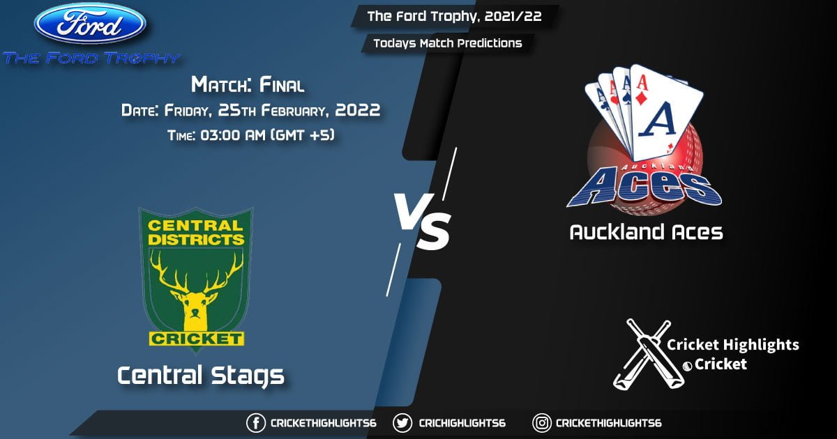 The Ford Trophy, 202122, Match Final CS vs AA, Playing 11 & Today's Match Predictions