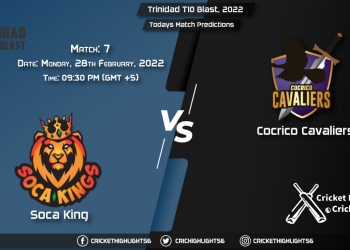 Trinidad T10 Blast, 2022, Match 7 SCK vs CCL, Playing 11 & Today's Match Predictions