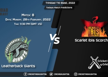 Trinidad T10 Blast, 2022, Match 8 LBG vs SLS, Playing 11 & Today's Match Predictions