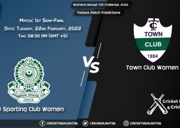Womens Bengal T20 Challenge, 2022, Match 1st Semi-Final MSC-W vs TOC-W, Playing 11 & Today's Match Predictions