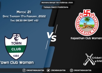 Womens Bengal T20 Challenge, 2022, Match 21 TOC-W vs RAC-W , Playing 11 & Today's Match Predictions