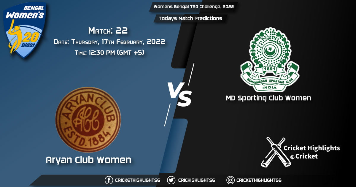 Womens Bengal T20 Challenge, 2022, Match 22 ARC-W vs MSC-W, Playing 11 & Today's Match Predictions