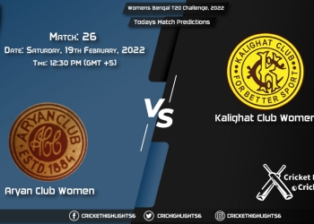 Womens Bengal T20 Challenge, 2022, Match 26 ARC-W vs KAC-W, Playing 11 & Today's Match Predictions