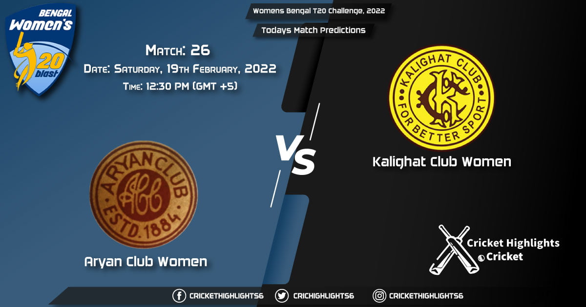 Womens Bengal T20 Challenge, 2022, Match 26 ARC-W vs KAC-W, Playing 11 & Today's Match Predictions