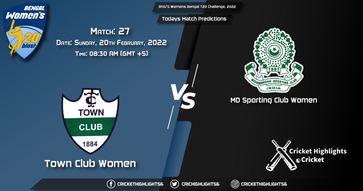 Womens Bengal T20 Challenge, 2022, Match 27 TOC-W vs MSC-W, Playing 11 & Today's Match Predictions