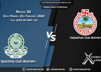 Womens Bengal T20 Challenge, 2022, Match 30 MSC-W vs RAC-W, Playing 11 & Today's Match Predictions