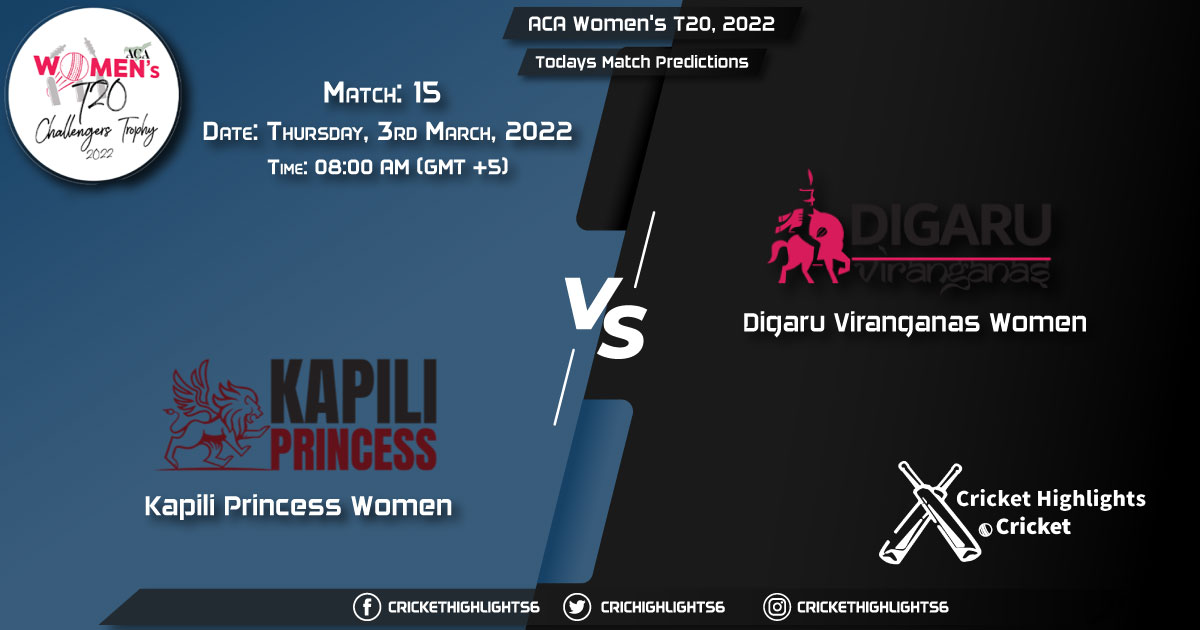 ACA Women's T20, 2022, Match 15 KP-W vs DV-W, Playing 11 & Today's Match Predictions