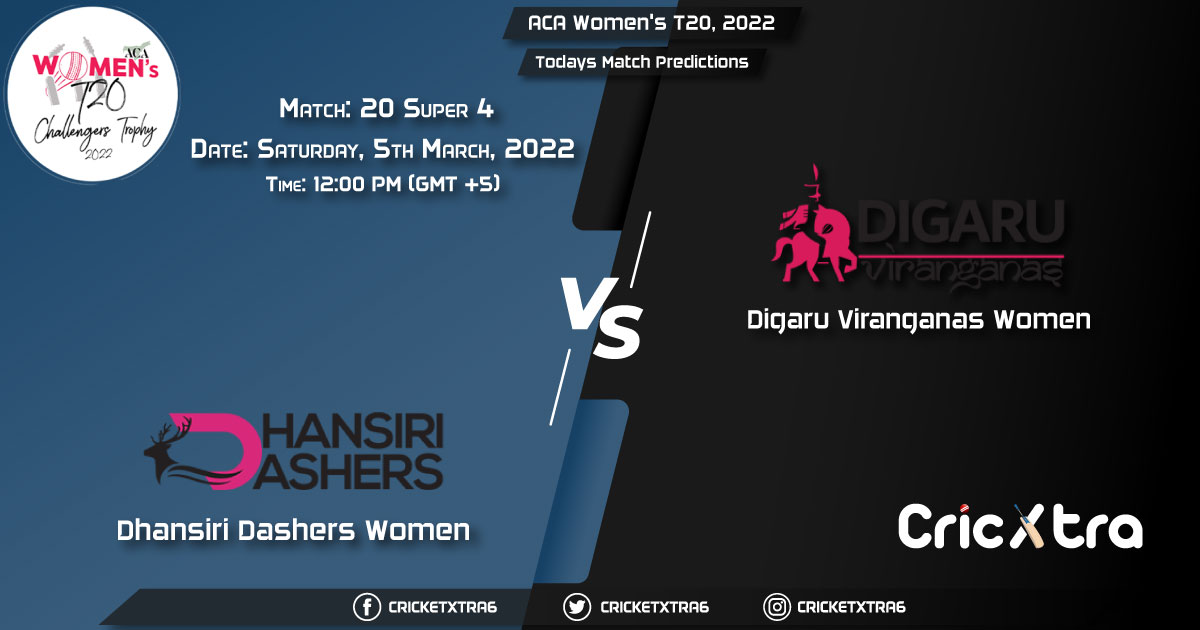 ACA Women's T20, 2022, Super 4 Match 20 DD-W vs DV-W, Playing 11 & Today's Match Predictions