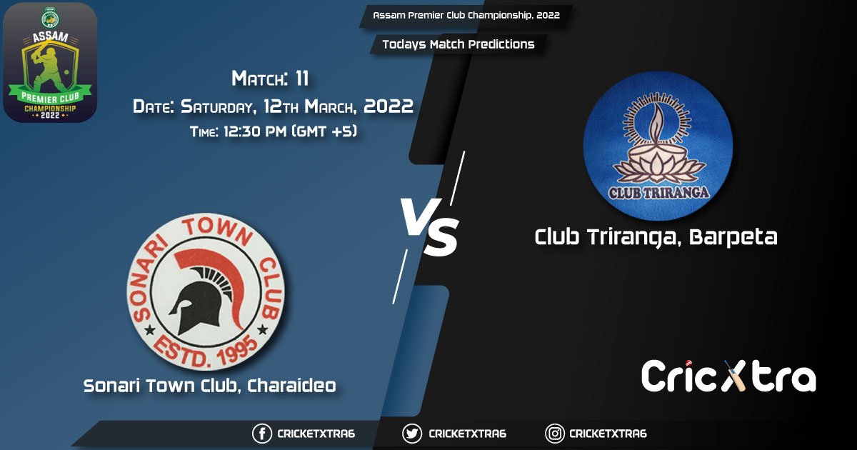 Assam Premier Club Championship, 2022, Match 11 STC vs CLT, Playing 11 & Today's Match Predictions
