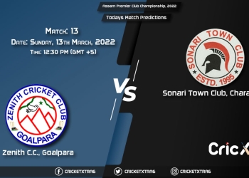 Assam Premier Club Championship, 2022, Match 13 ZCC vs STC , Playing 11 & Today's Match Predictions
