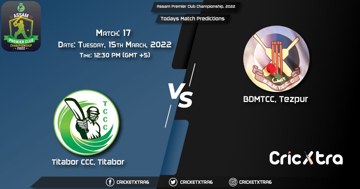 Assam Premier Club Championship, 2022, Match 17 TIC vs BDM, Playing 11 & Today's Match Predictions