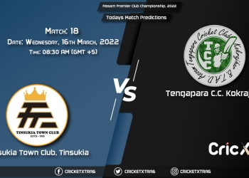 Assam Premier Club Championship, 2022, Match 18 TTC vs TCC, Playing 11 & Today's Match Predictions