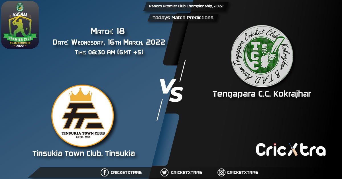 Assam Premier Club Championship, 2022, Match 18 TTC vs TCC, Playing 11 & Today's Match Predictions