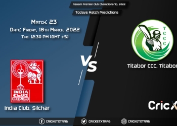 Assam Premier Club Championship, 2022, Match 23 ICL vs TIC, Playing 11 & Today's Match Predictions