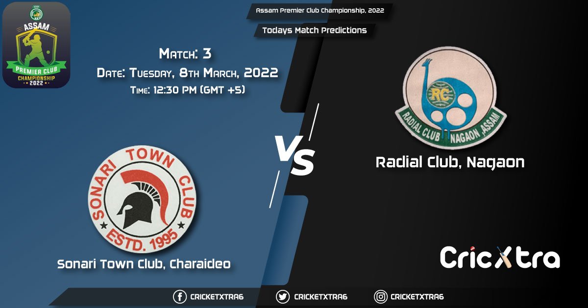 Assam Premier Club Championship, 2022, Match 3: STC vs RCL, Playing 11 & Today's Match Predictions