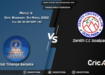 Assam Premier Club Championship, 2022, Match 4 CLT vs ZCC, Playing 11 & Today's Match Predictions