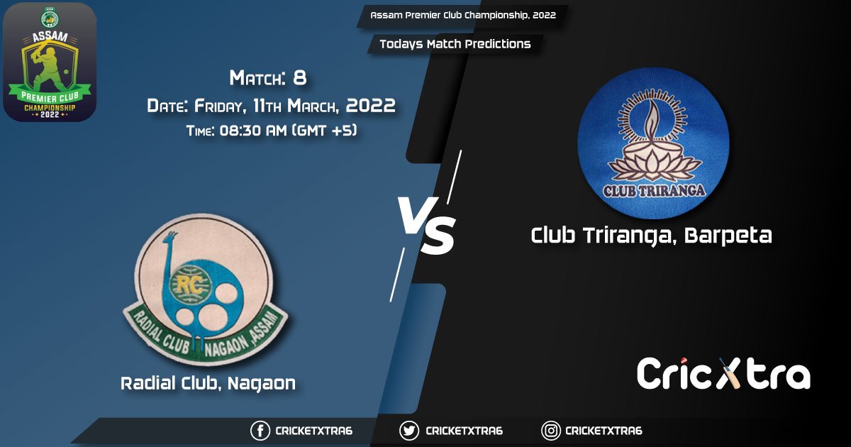 Assam Premier Club Championship, 2022, Match 8 RCL vs CLT, Playing 11 & Today's Match Predictions