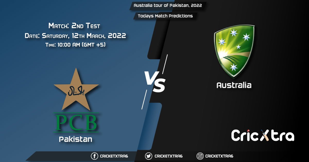 Australia tour of Pakistan, 2022, Match 2nd Test PAK vs AUS, Playing 11 & Today's Match Predictions