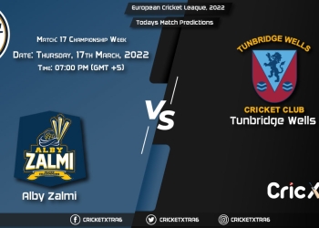 European Cricket League, 2022, Championship Week Match 17 ALZ vs TW, Playing 11 & Today’s Match Predictions