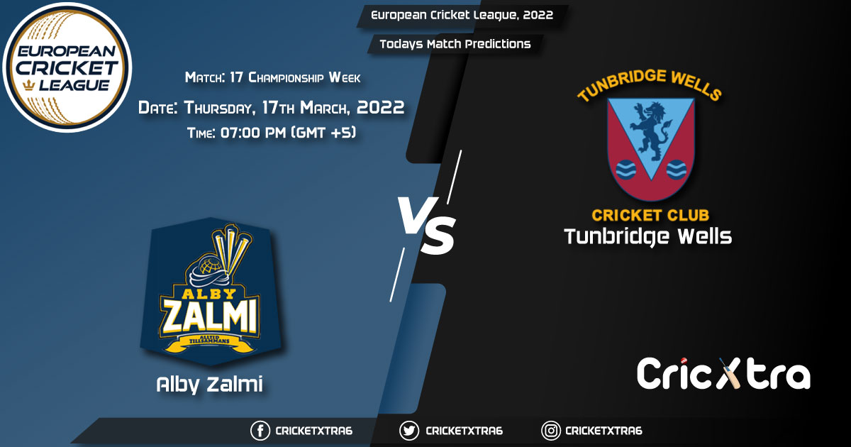 European Cricket League, 2022, Championship Week Match 17 ALZ vs TW, Playing 11 & Today’s Match Predictions