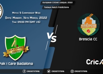 European Cricket League, 2022, Championship Week Match 5 PIC vs BRE, Playing 11 & Today’s Match Predictions