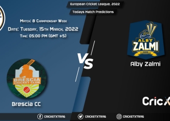 European Cricket League, 2022, Championship Week Match 8 BRE vs ALZ, Playing 11 & Today’s Match Predictions