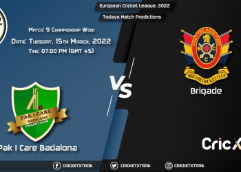 European Cricket League, 2022, Championship Week Match 9 PIC vs BRI, Playing 11 & Today’s Match Predictions