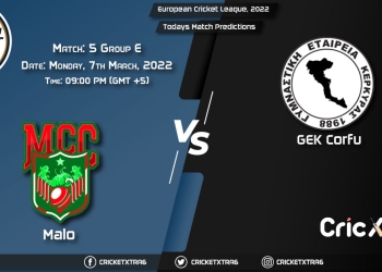 European Cricket League, 2022, Match 5 Group E MAL vs GEK , Playing 11 & Today's Match Predictions