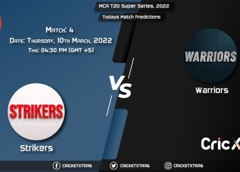 MCA T20 Super Series, 2022, Match 4 STK vs WAS, Playing 11 & Today’s Match Predictions
