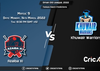 Oman D10 League, 2022, Match 9 AZA vs KHW, Playing 11 & Today's Match Predictions
