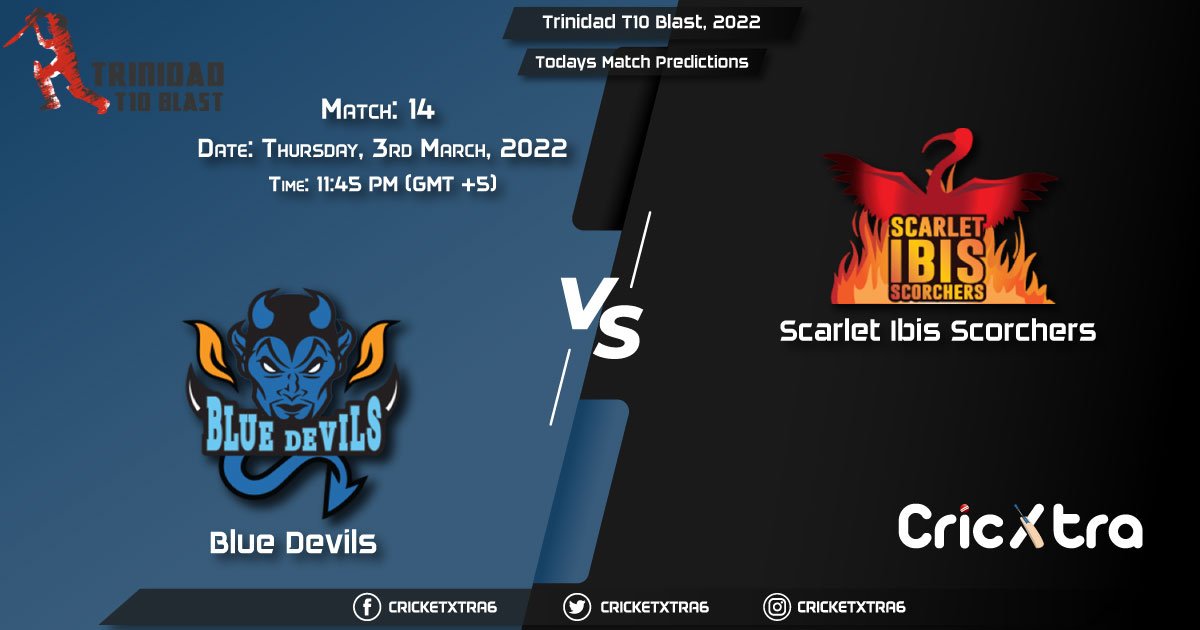 Trinidad T10 Blast, 2022, Match 14 BLD vs SLS, Playing 11 & Today's Match Predictions
