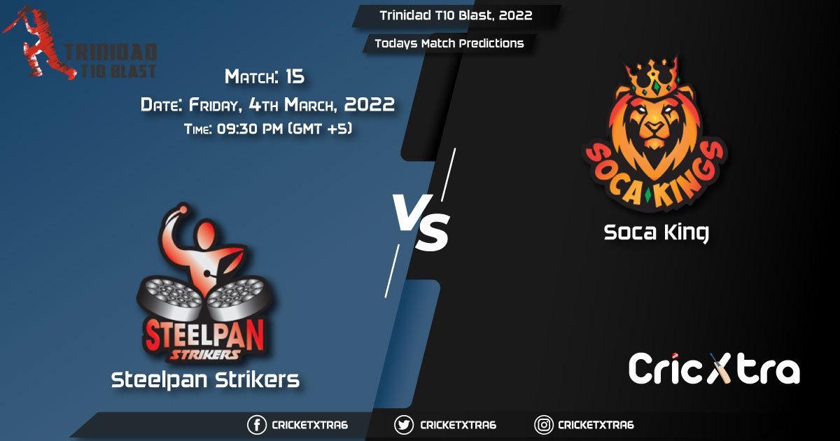 Trinidad T10 Blast, 2022, Match 15 SPK vs SCK, Playing 11 & Today's Match Predictions