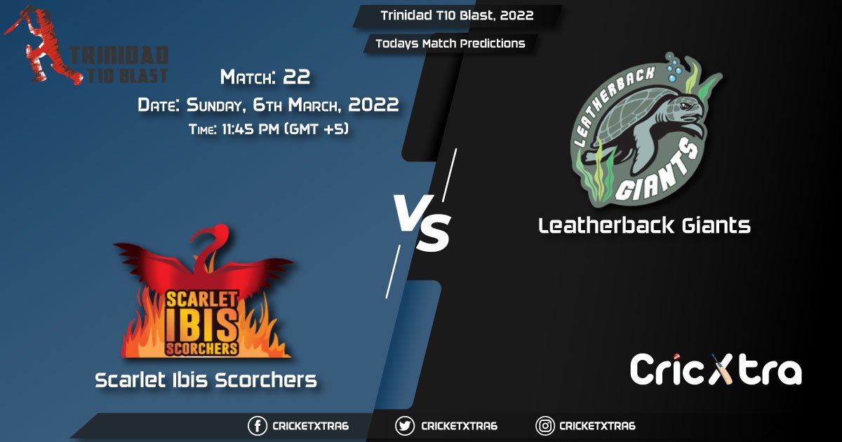 Trinidad T10 Blast, 2022, Match 22 SLS vs LBG, Playing 11 & Today's Match Predictions