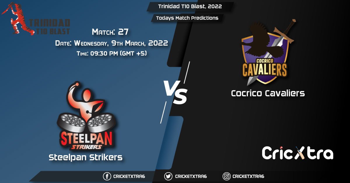 Trinidad T10 Blast, 2022, Match 27 SPK vs CCL, Playing 11 & Today's Match Predictions