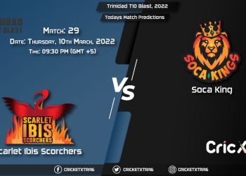 Trinidad T10 Blast, 2022, Match 29 SLS vs SCK, Playing 11 & Today’s Match Predictions
