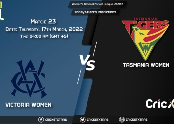 Women's National Cricket League, 202122, Match 23 VCT-W vs TAS-W, Playing 11 & Today's Match Predictions