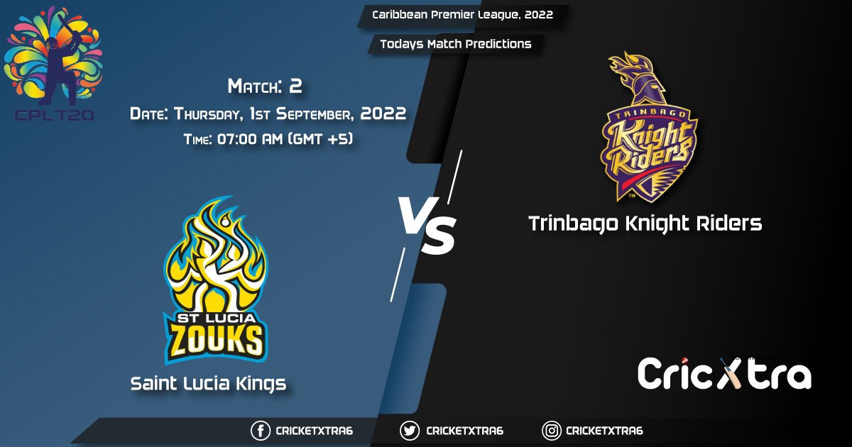 Caribbean Premier League, 2022, SLK vs TKR 2nd Match Prediction, Fantasy Cricket Tips, Pitch Report and Injury Update