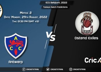 ECS Belgium, 2022, ANT vs OXE 2nd Match Prediction, Fantasy Cricket Tips, Pitch Report and Injury Update