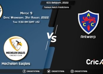 ECS Belgium, 2022, MEC vs ANT 9th Match Prediction, Fantasy Cricket Tips, Pitch Report and Injury Update
