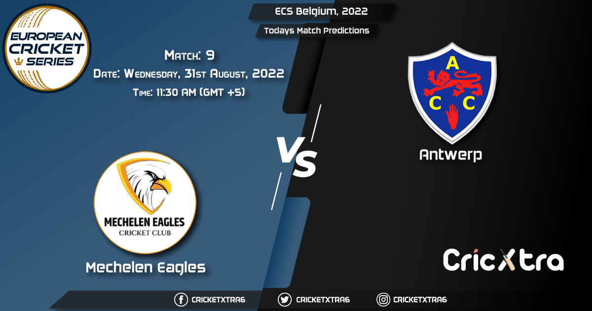 ECS Belgium, 2022, MEC vs ANT 9th Match Prediction, Fantasy Cricket Tips, Pitch Report and Injury Update