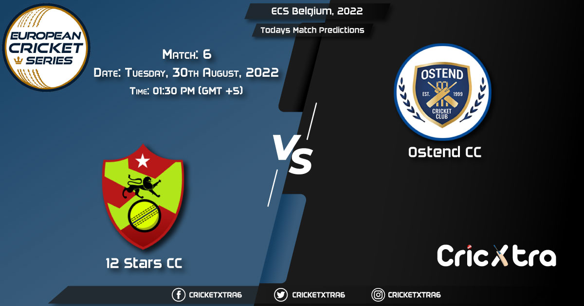 ECS Belgium, 2022, STR vs OST 6th Match Prediction, Fantasy Cricket Tips, Pitch Report and Injury Update