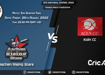 ECS Germany, Krefeld, 2022, ARS vs KCC 3rd Quarter Final Match Prediction, Fantasy Cricket Tips, Pitch Report and Injury Update