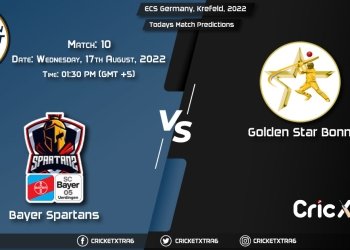 ECS Germany, Krefeld, 2022, BYS vs GSB 10th Match Prediction, Fantasy Cricket Tips, Pitch Report and Injury Update