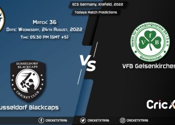 ECS Germany, Krefeld, 2022, DB vs VG 36th Match Prediction, Fantasy Cricket Tips, Pitch Report and Injury Update