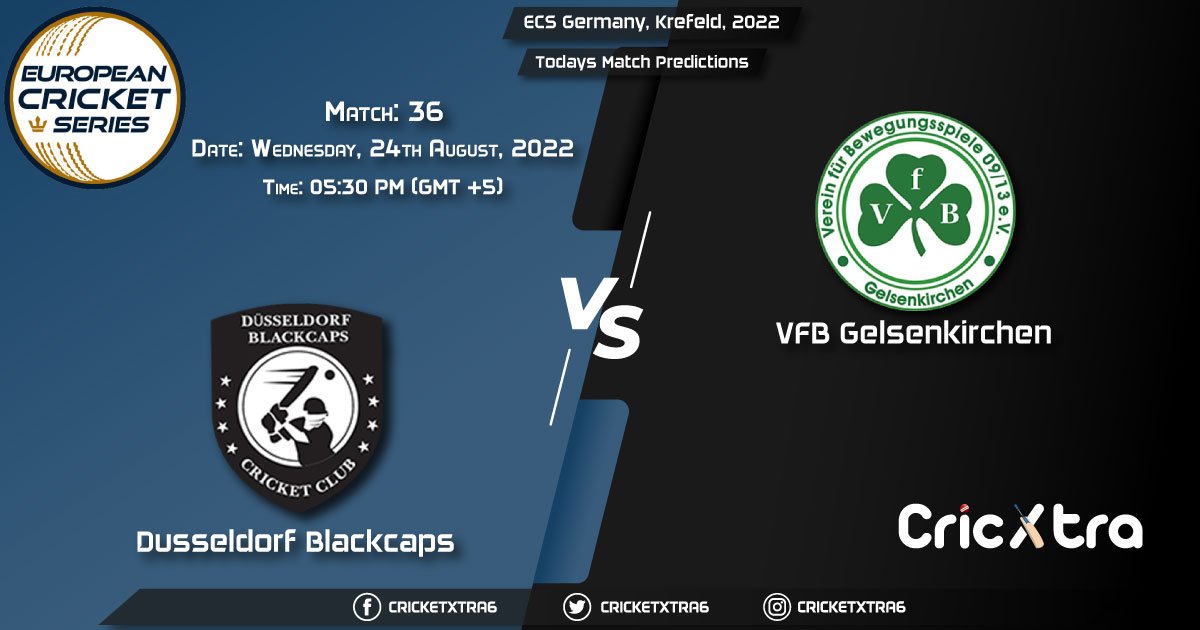 ECS Germany, Krefeld, 2022, DB vs VG 36th Match Prediction, Fantasy Cricket Tips, Pitch Report and Injury Update